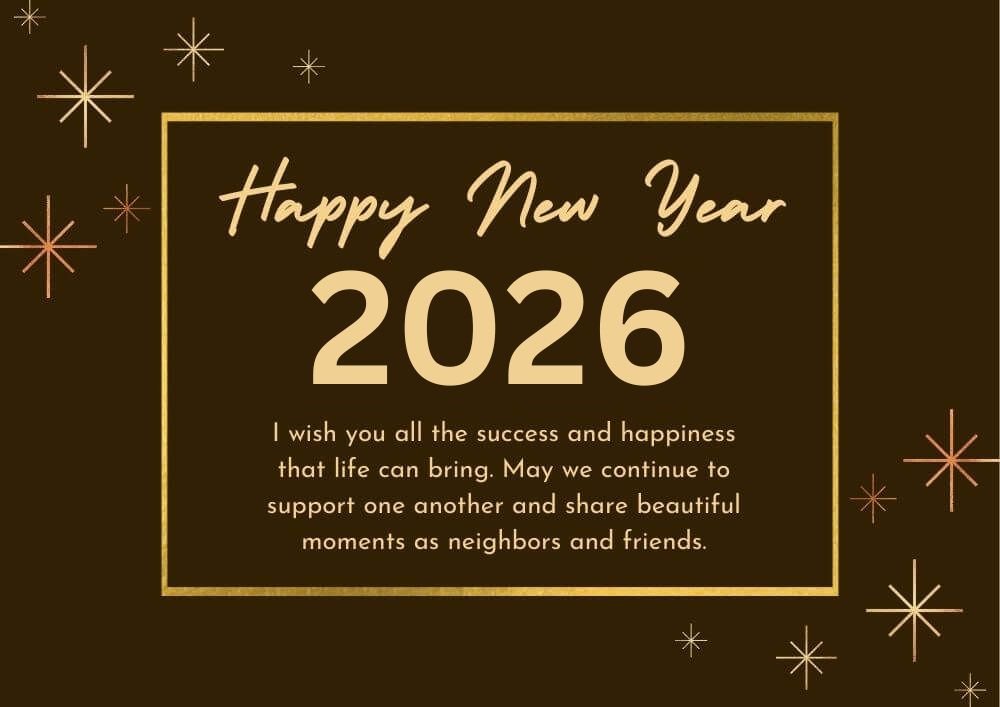 New Year Wishes For Neighbors 2025 Free Download Min