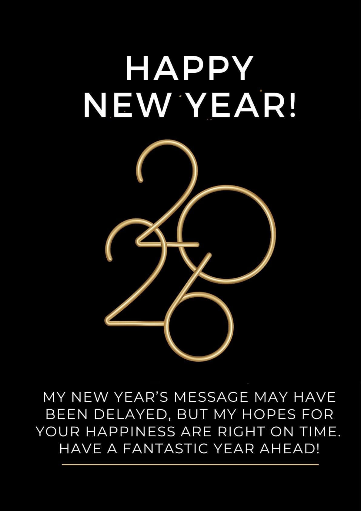 Belated New Year Wishes 2026