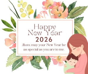 Read more about the article 110 Happy New Year 2026 Wishes for Mom (with Images)