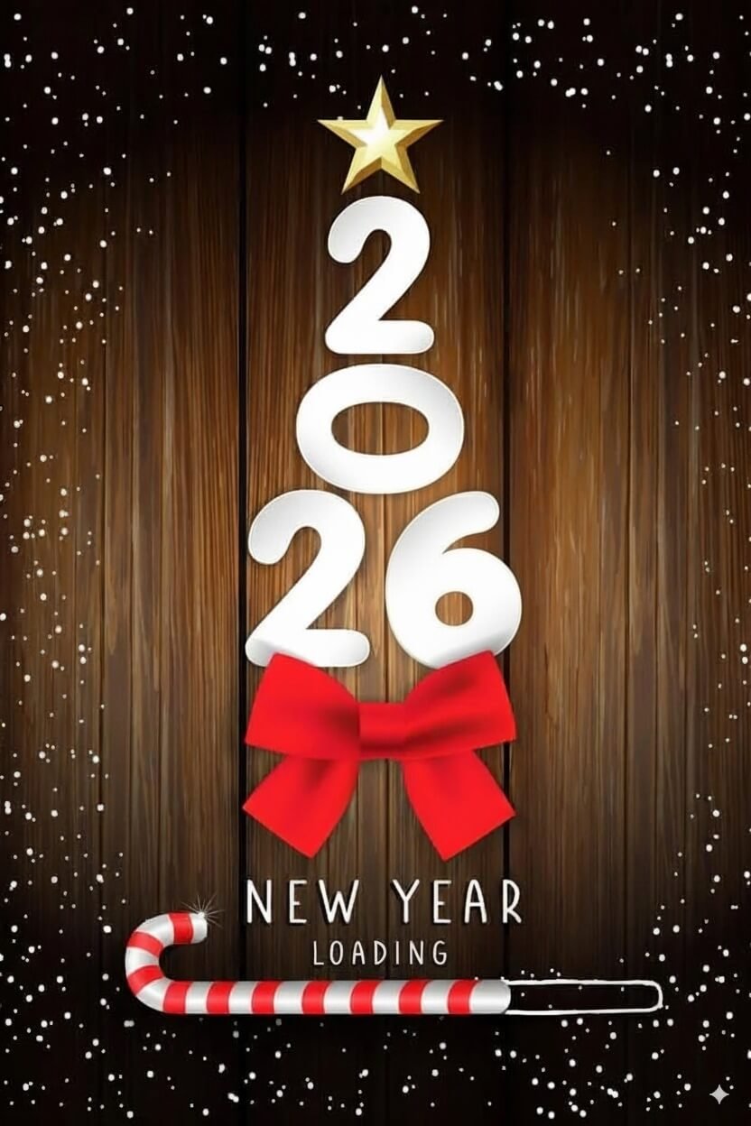 2026 Happy New Year And Christmas IPhone Wallpapers Free Download