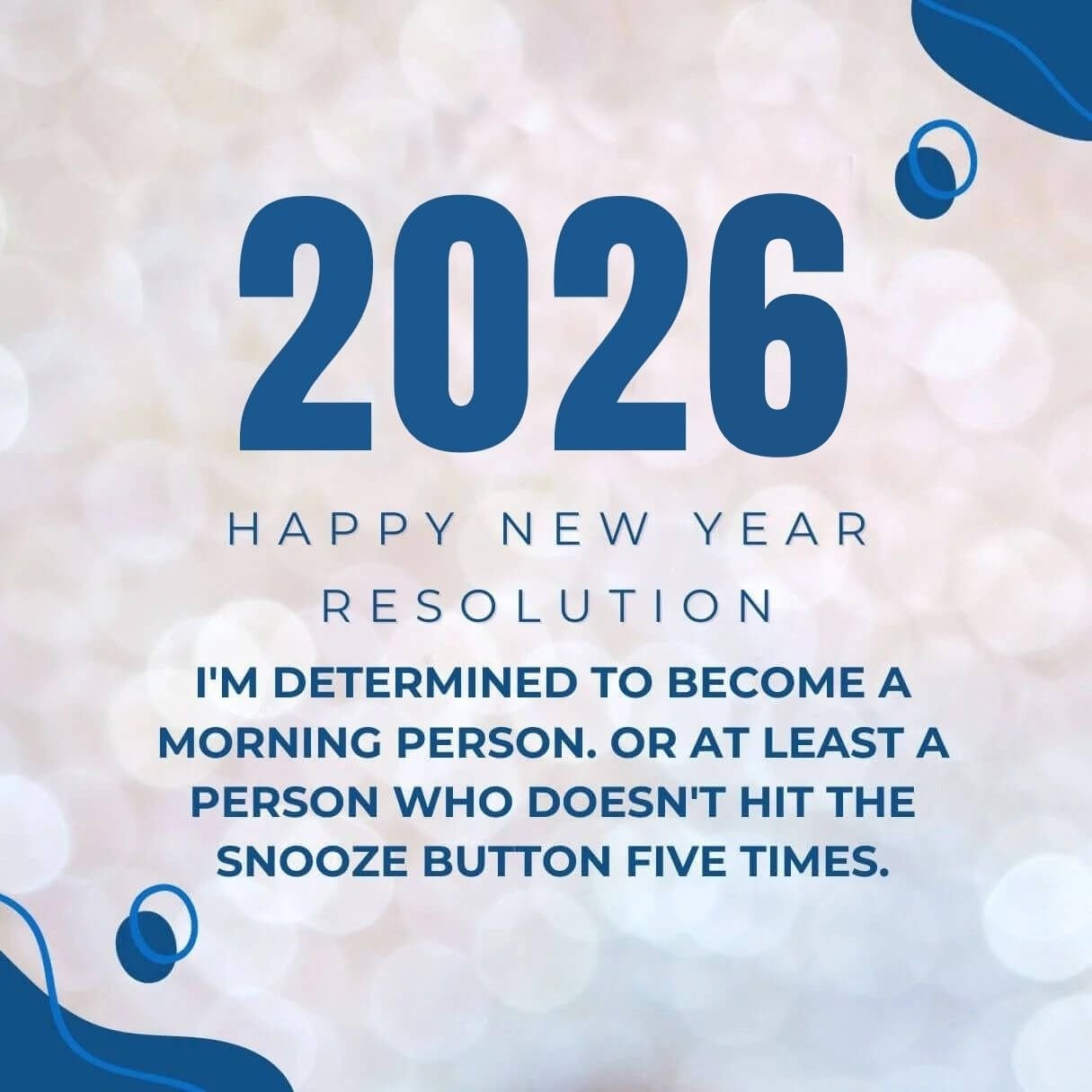 Funny Happy New Year 2026 Resolution