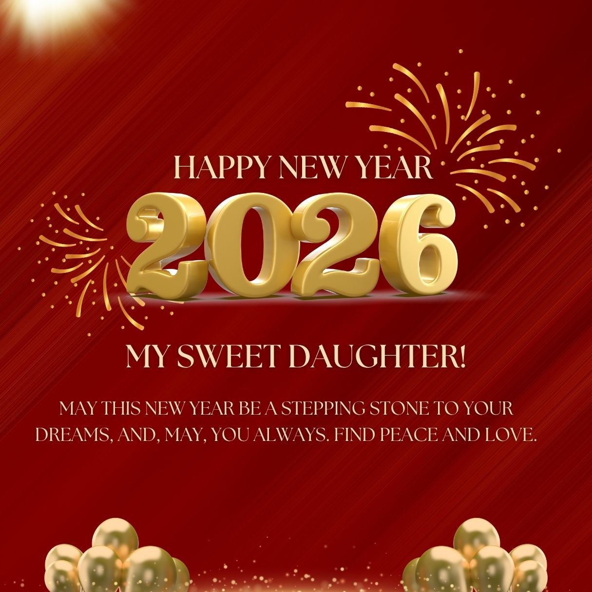 Happy New Year 2026 Wishes For Daughter Min