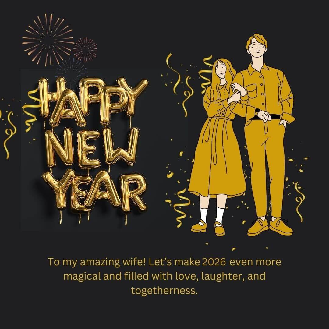 Happy New Year 2026 Wishes For Wife