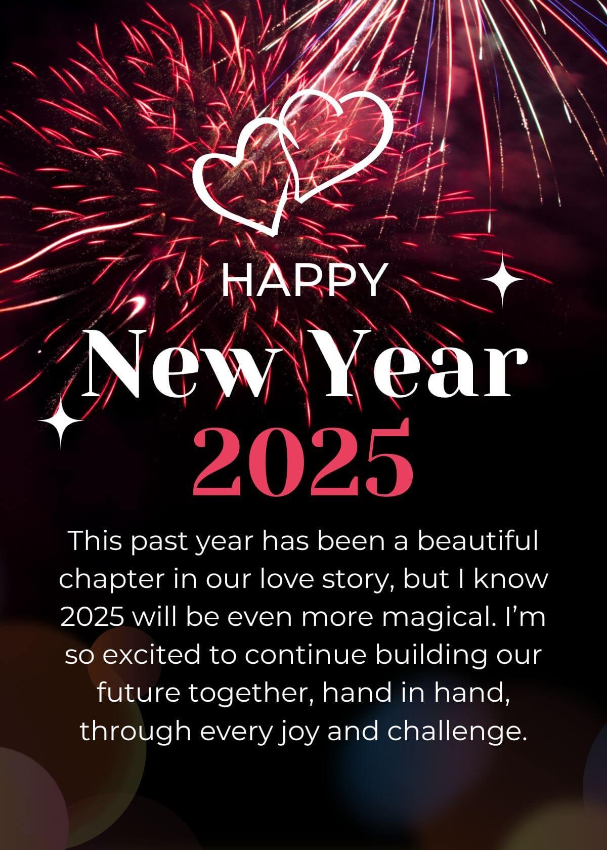Happy New Year Wishes For Fiancé 2025