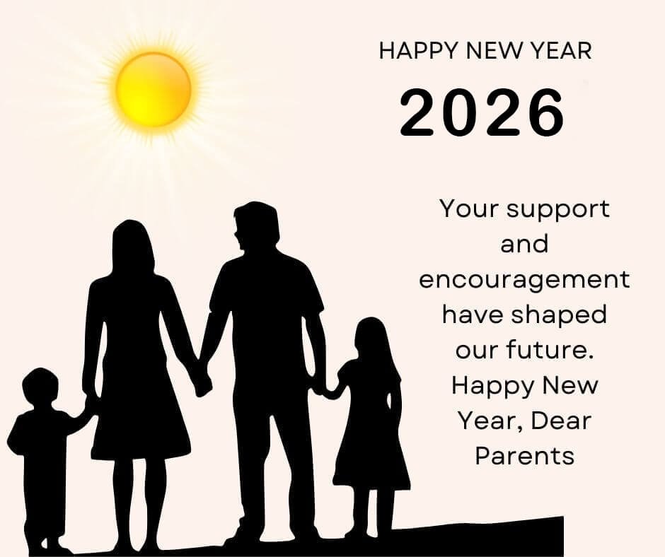 Happy New Year Wishes From School To Parents 2026
