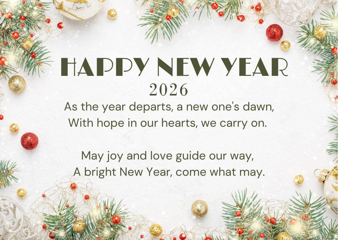 Read more about the article 40 Short New Year Poems for Friends and Family (2026)