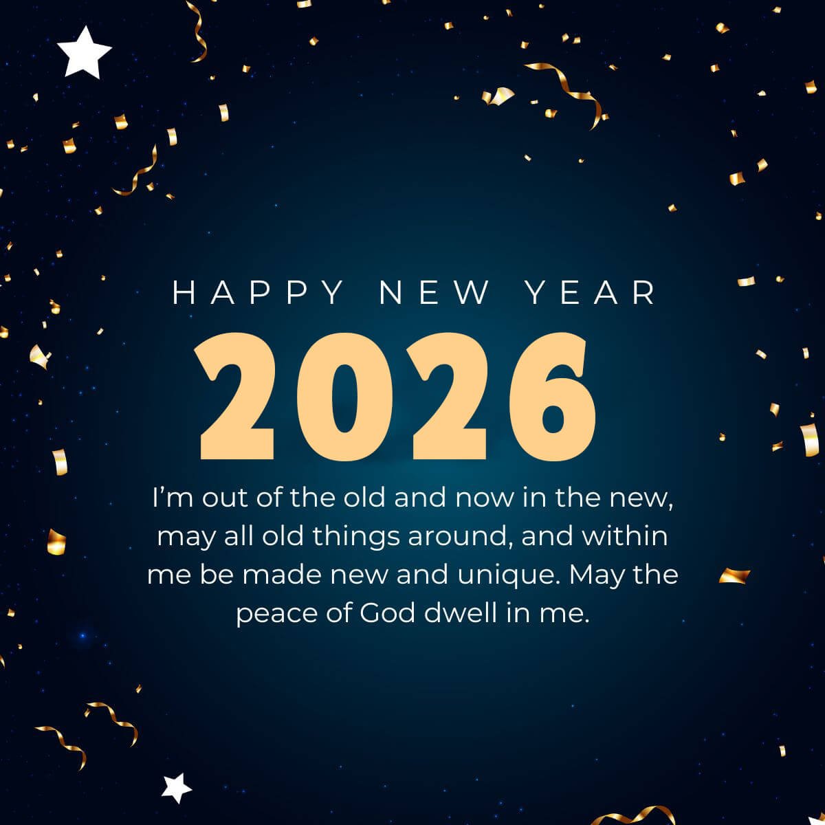 Simple Happy New Year Linkedln Post 2026