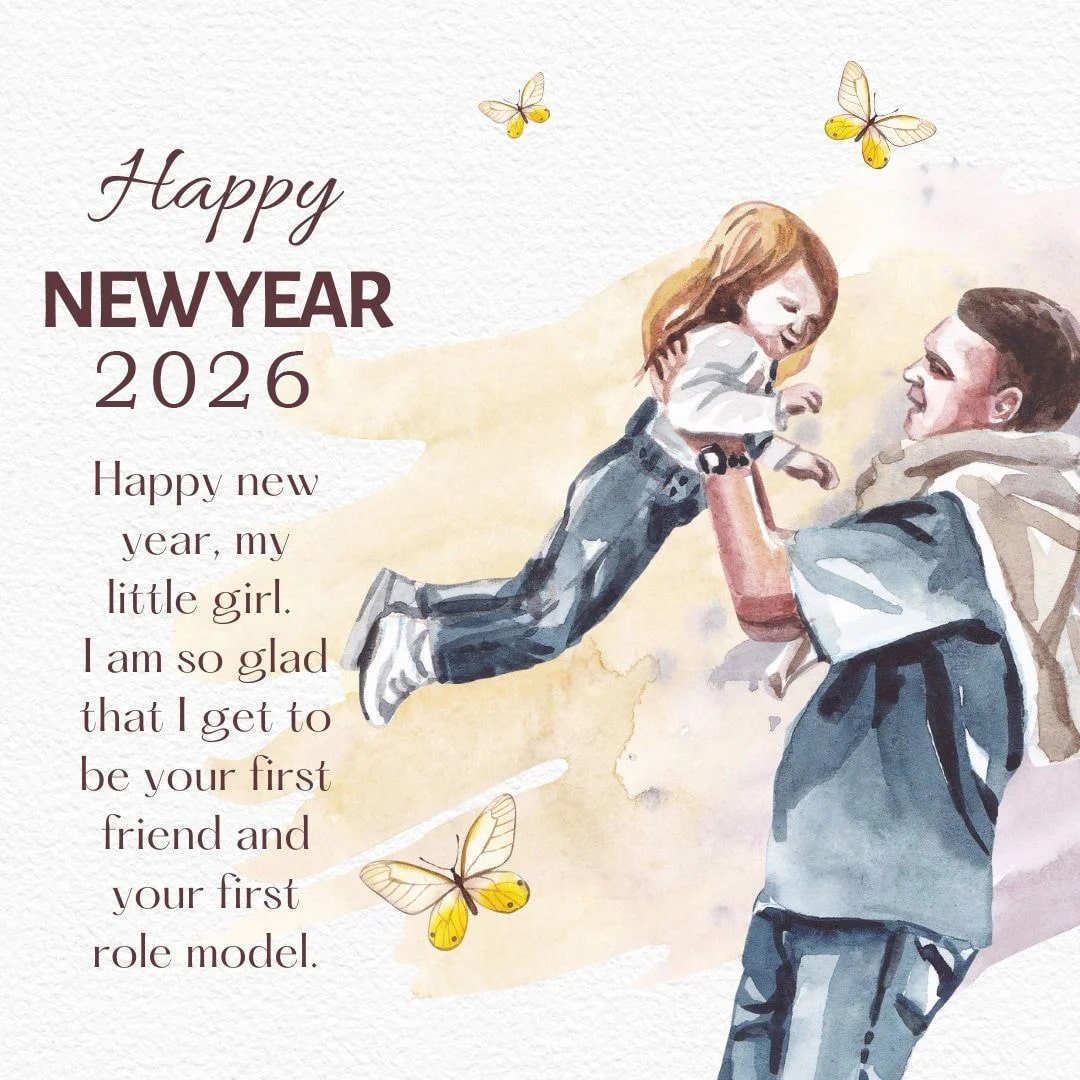 Special Happy New Year Wishes For Daughter From Dad Min