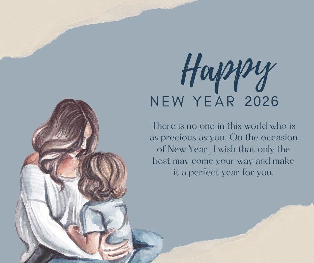 Best Happy New Year 2026 Wishes For Daughter From Mom Greeting Card Quote Min