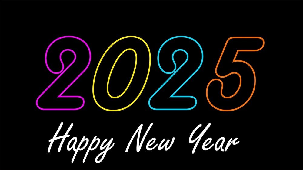 Happy New Year Hd 2025 Background Min