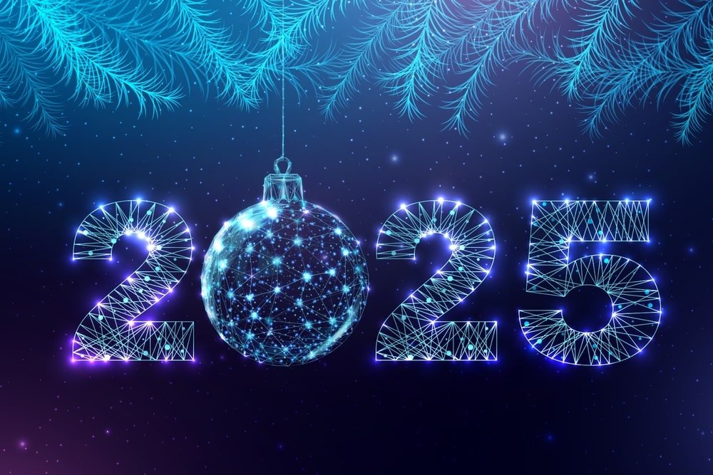 Neon Happy New Year 2025 Hd Free Download Image Min