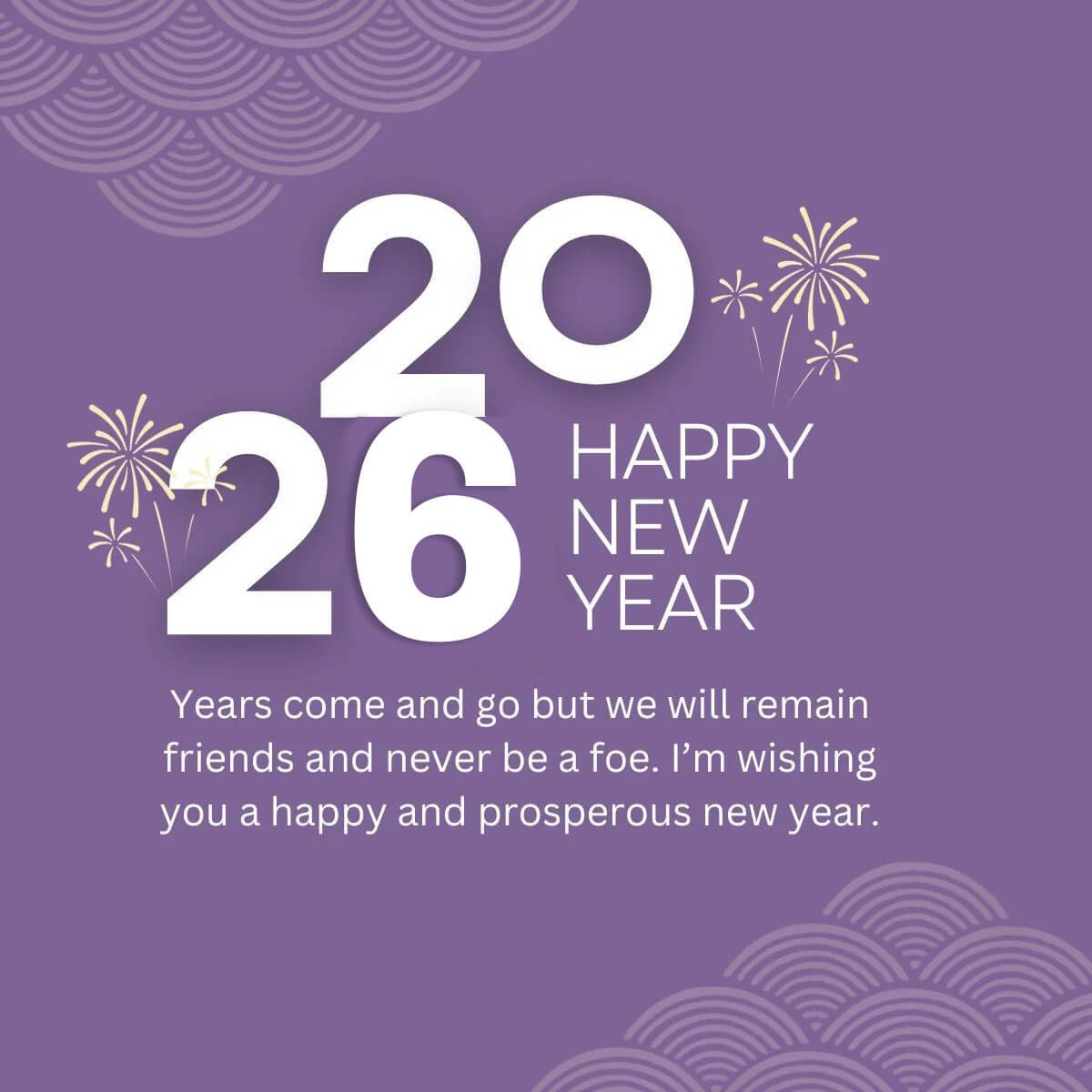 Cool Happy New Year 2026 Ecard Wishes Greeting For Friends