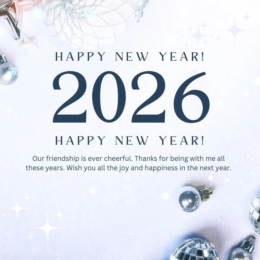 Happy New Year 2026 Greeting For Best Friends