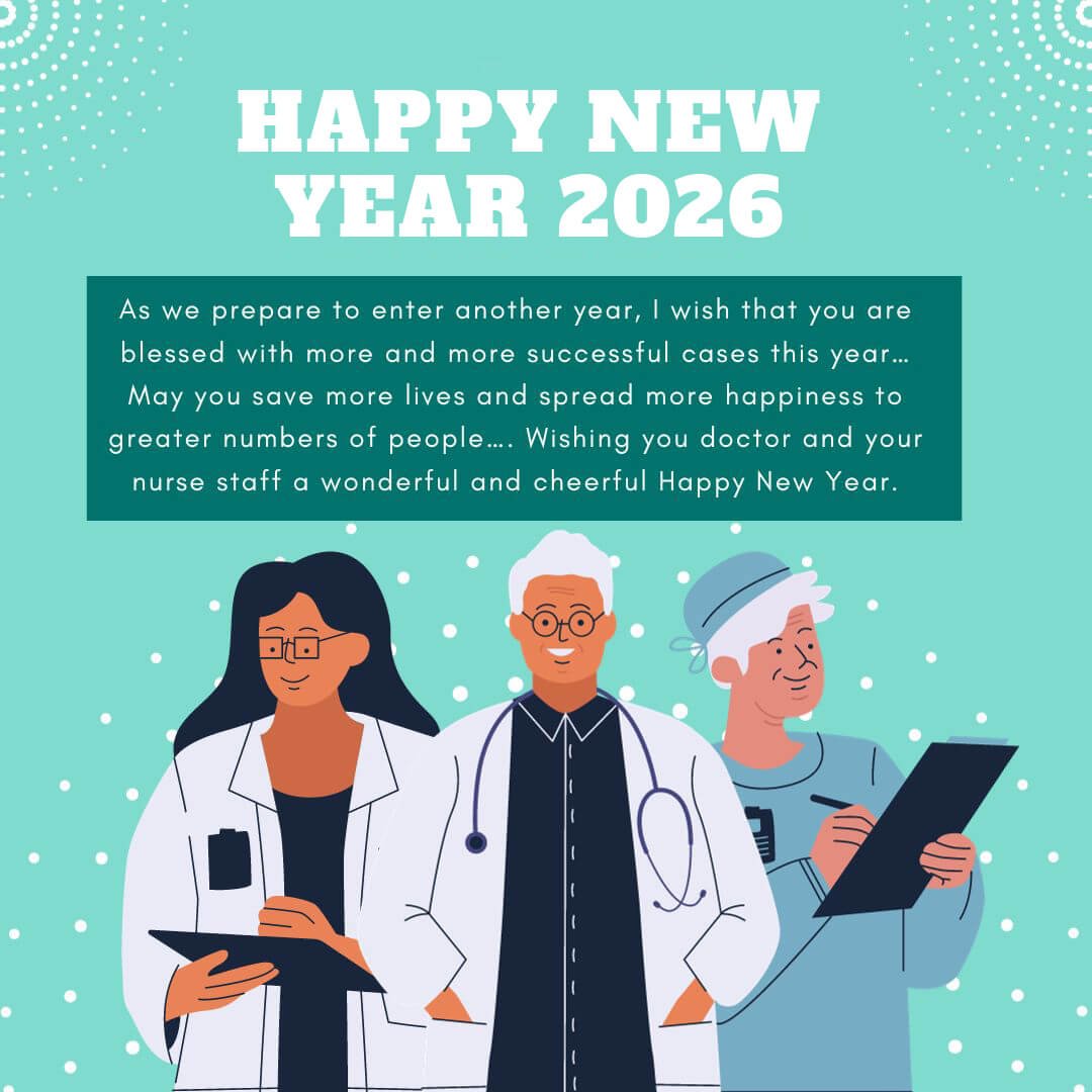 Happy New Year Wishes 2026 For Docs And Nurses