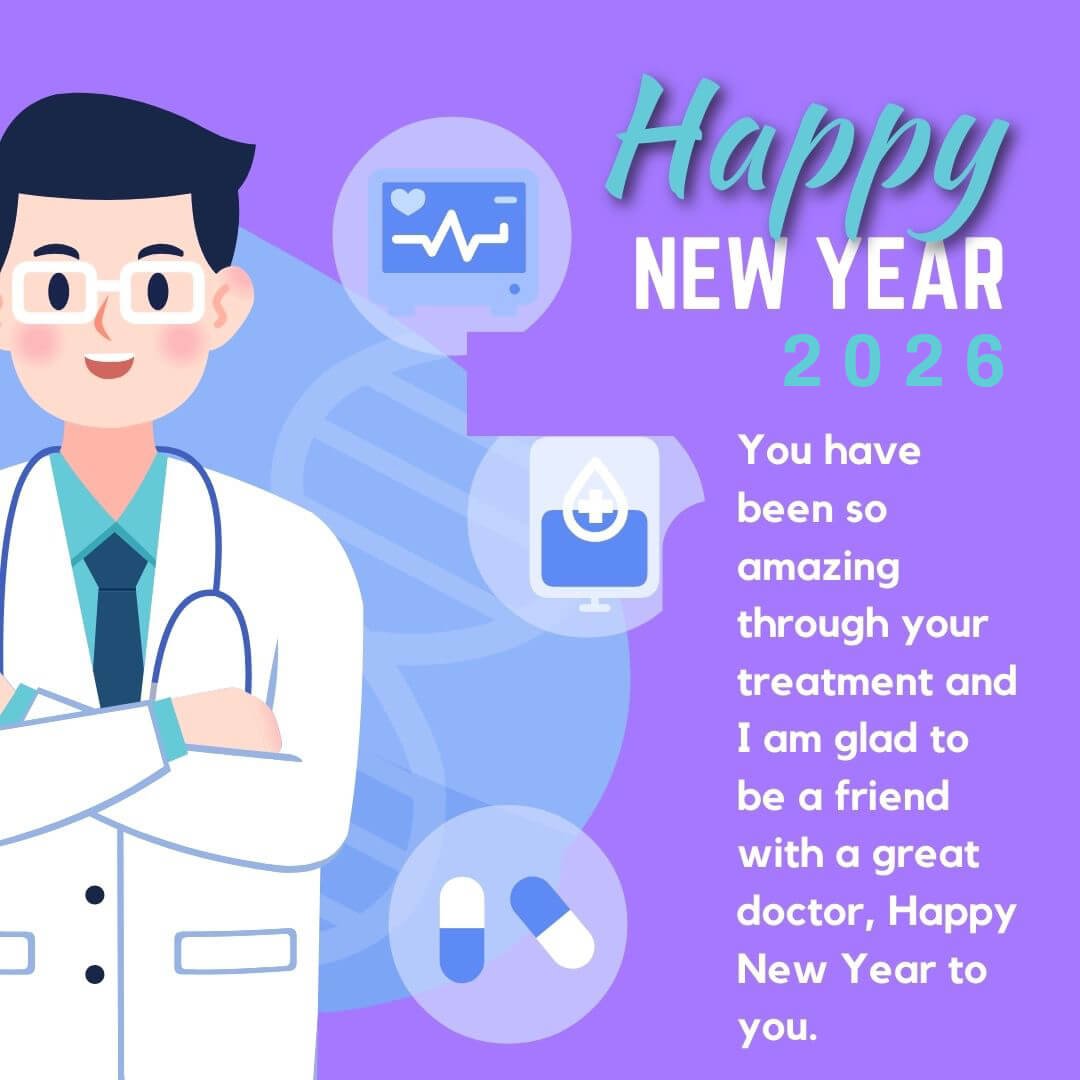 Happy New Year Wishes For Friend Doctors 2026