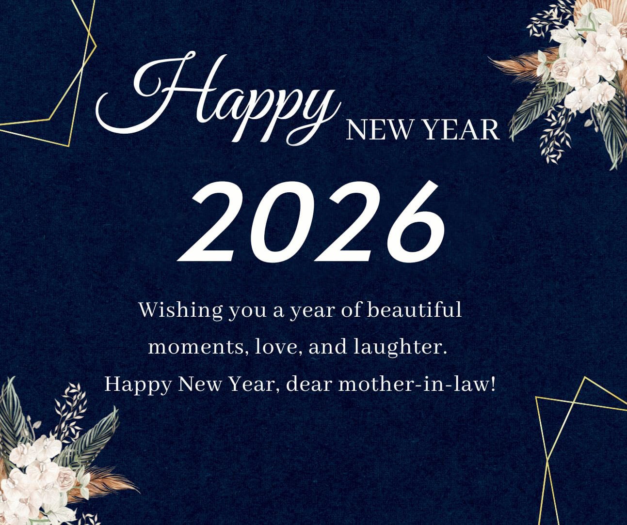 2026 Happy New Year Wishes For Mother In Law