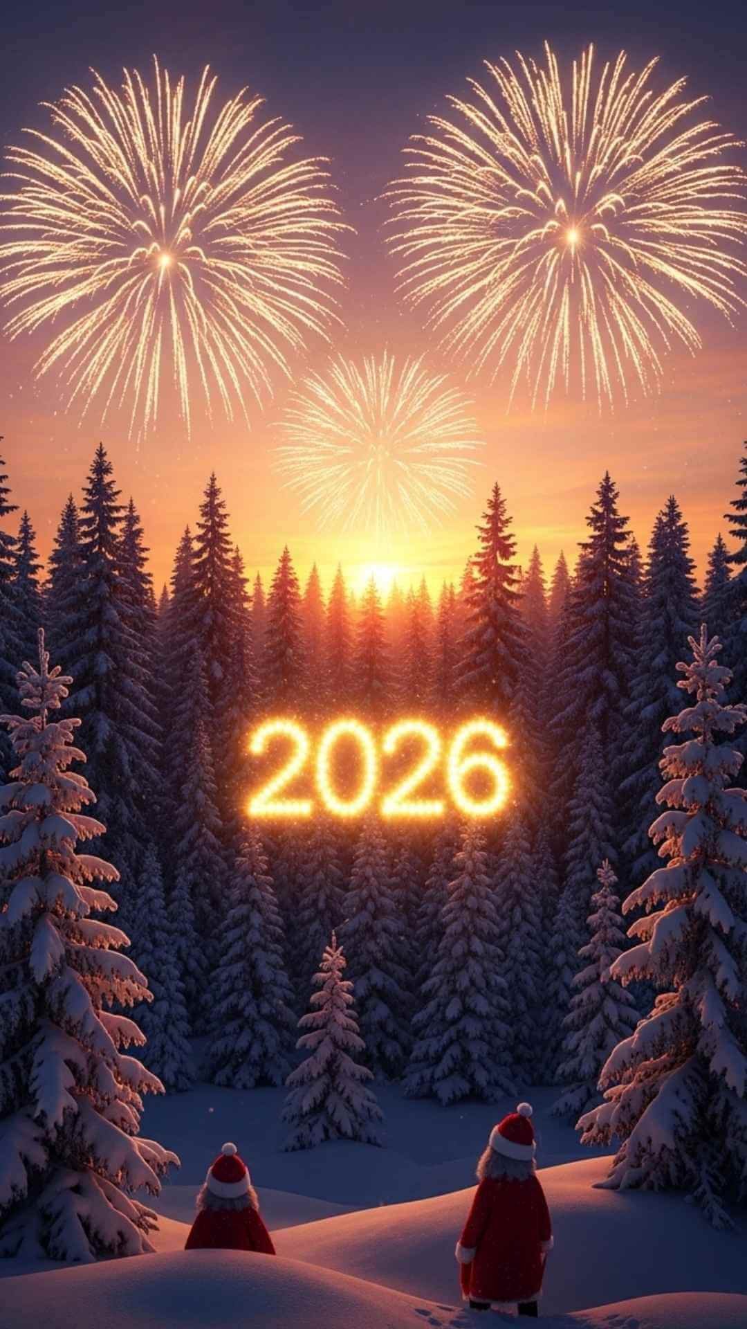 Animated Happy New Year IPhone Wallpapers 2026
