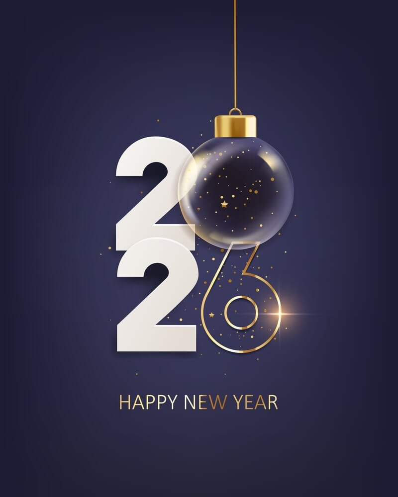 Best Blue Happy New Year 2026 IPhone Wallpapers