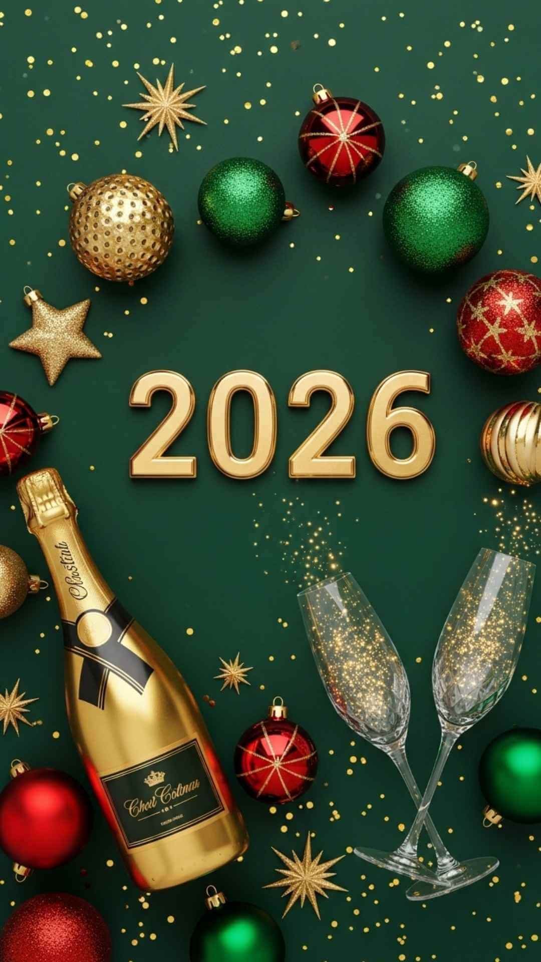 Christmas And Happy New Year 2026 IPhone Wallpapers