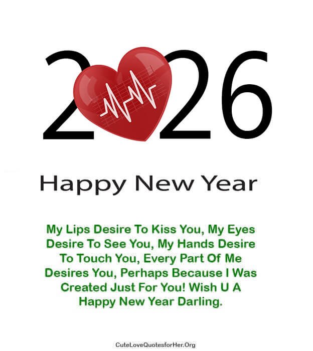 Cool New Year 2026 Love Quote For Her