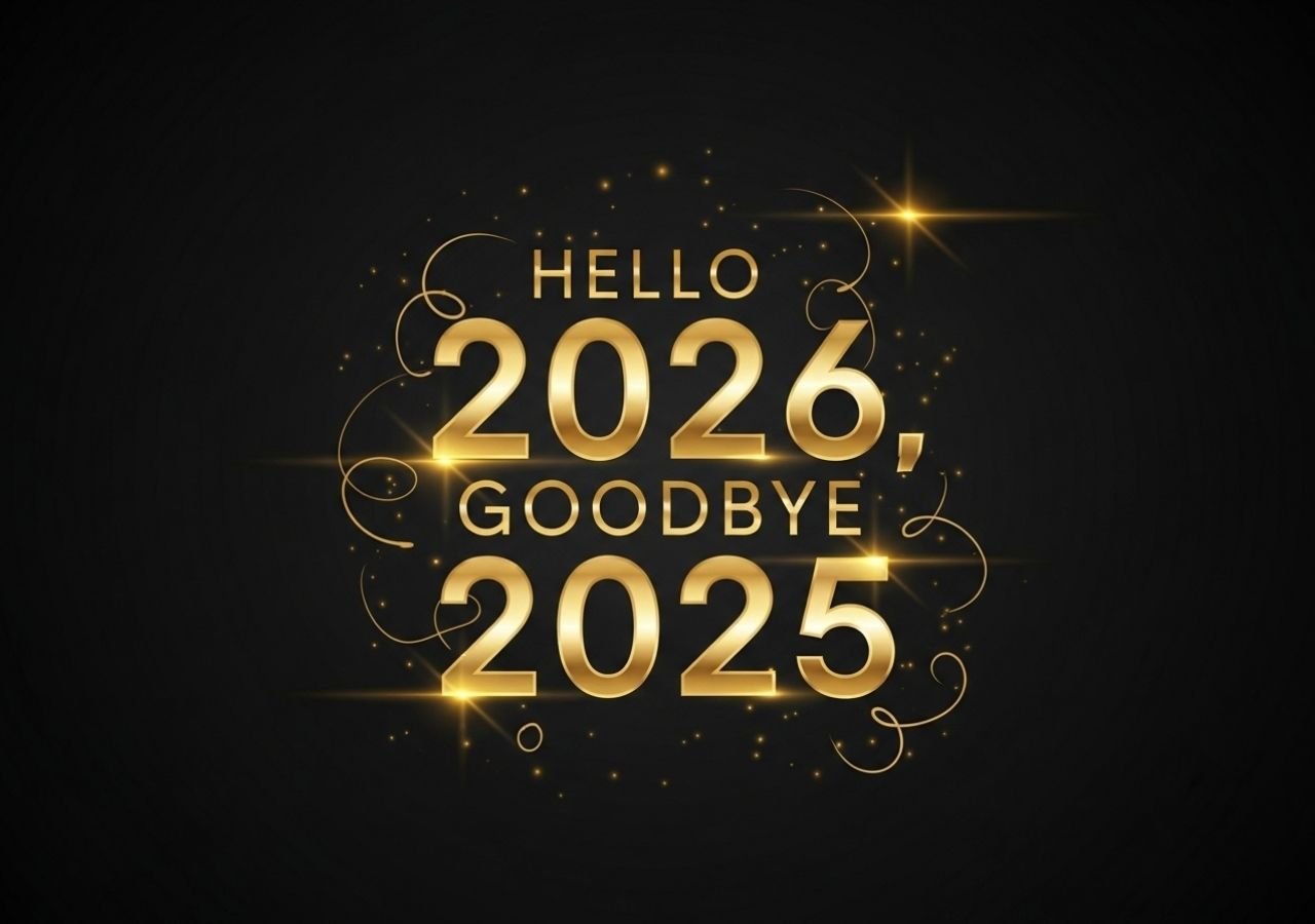 Goodbye 2025 And Hello 2026 Hd Wallpaper Elebrating New Year