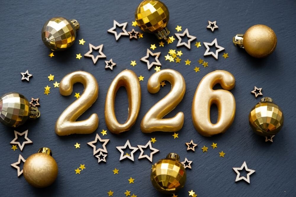 Happy New Year 2026 And Happy Winters And XMAs Wallpaper