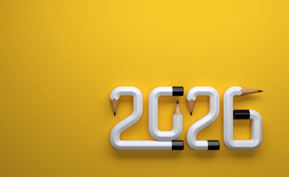 Happy New Year 2026 HD Free Download Black Golden
