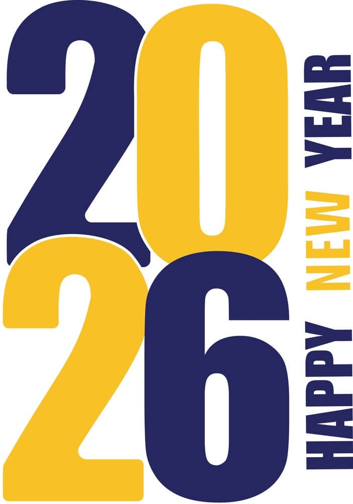 Two Color Happy New Year 2026 IPhone Wallpapers