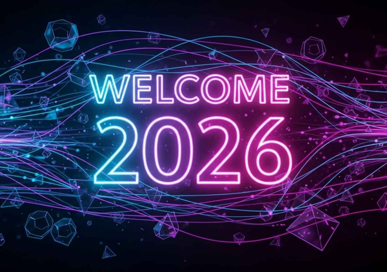 Welcome 2026 Stylish Greeting Image Hd