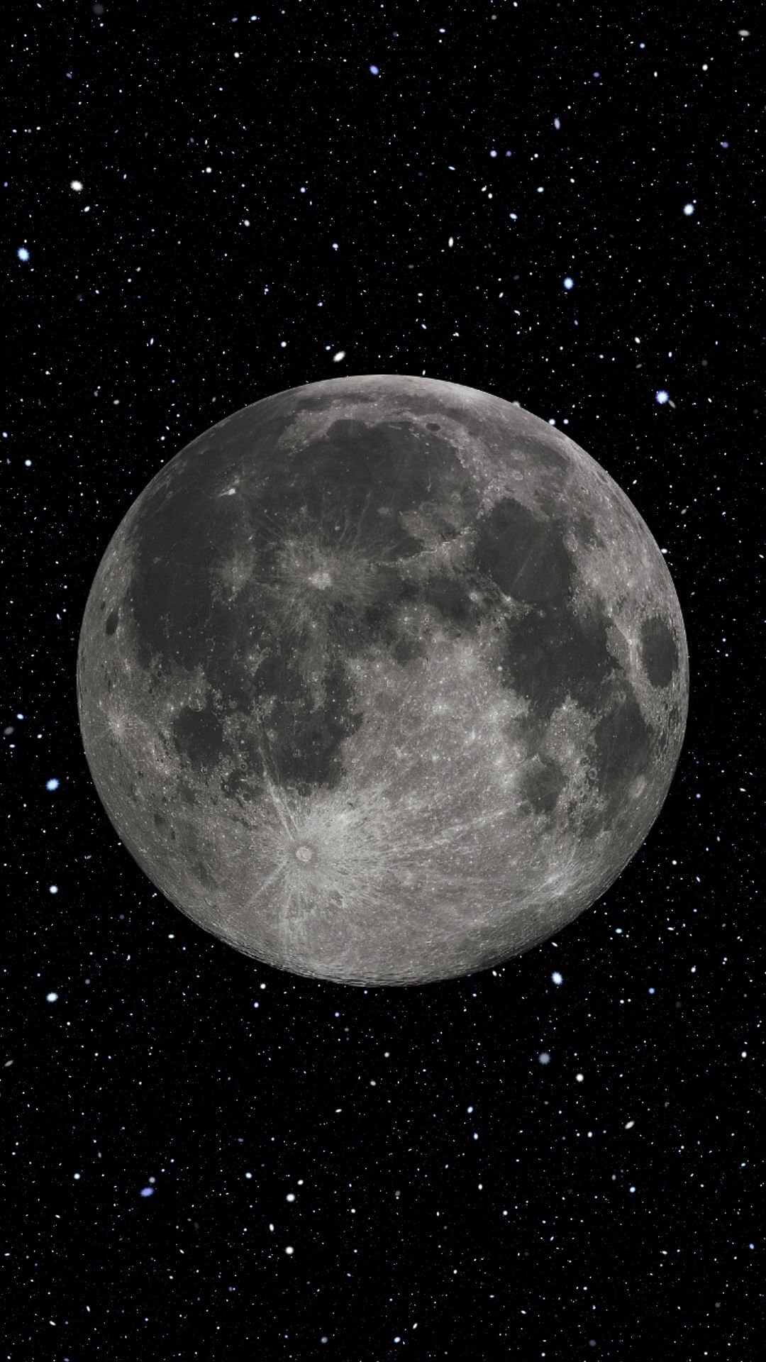 Grey Moon iphone Wallpaper