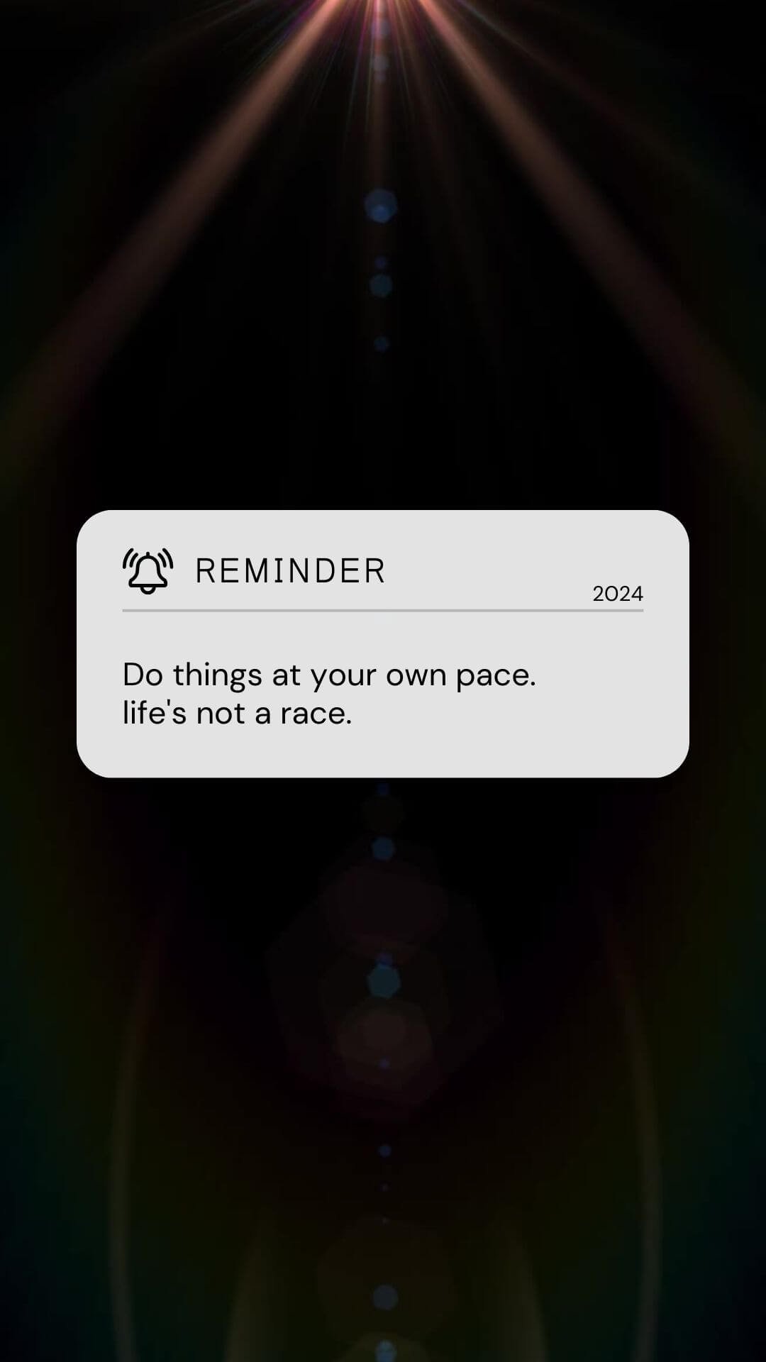 Black Modern Reminder iPhone Wallpaper 2024