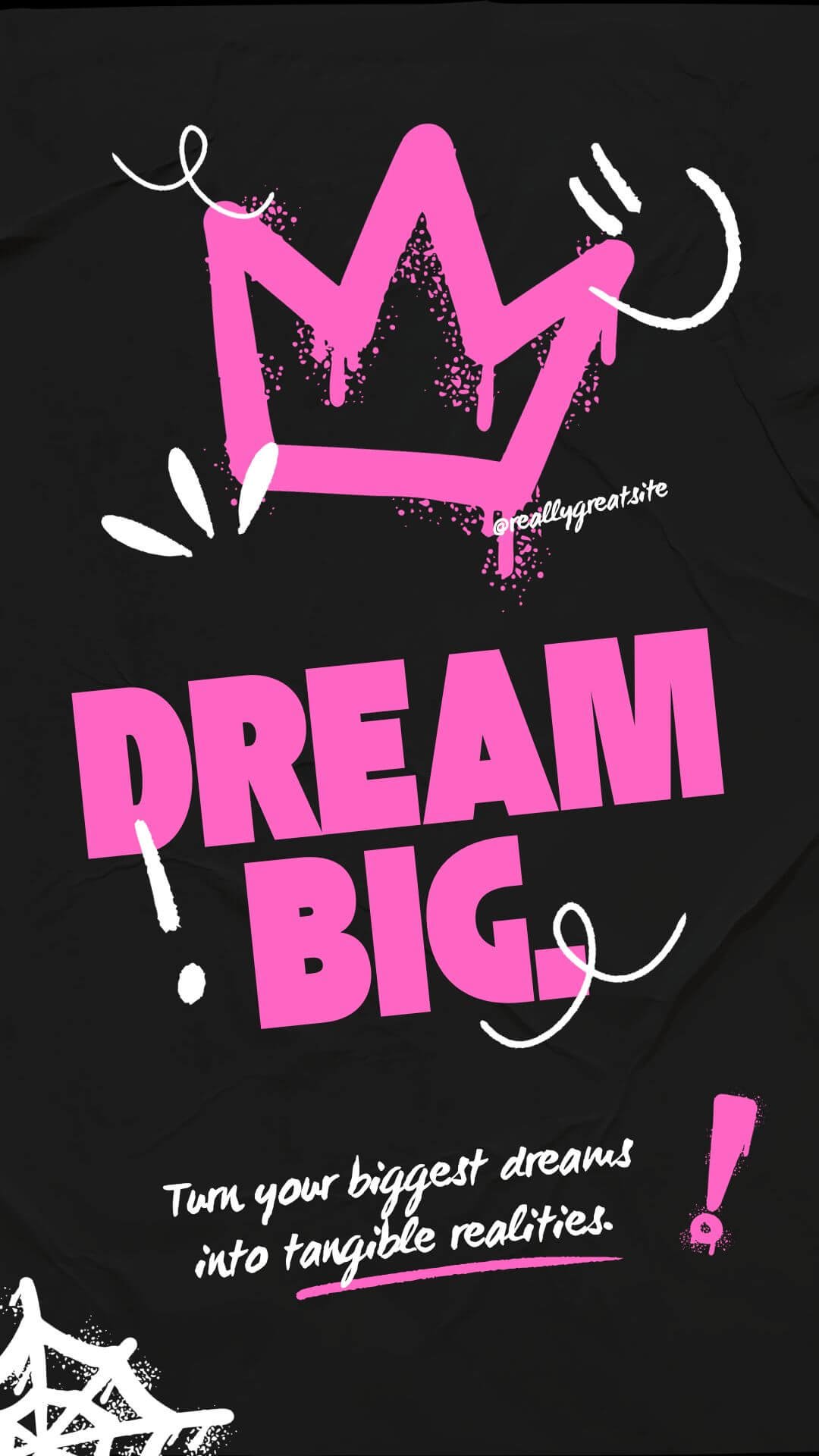 Dream Big Black motivation iphone wallpapers