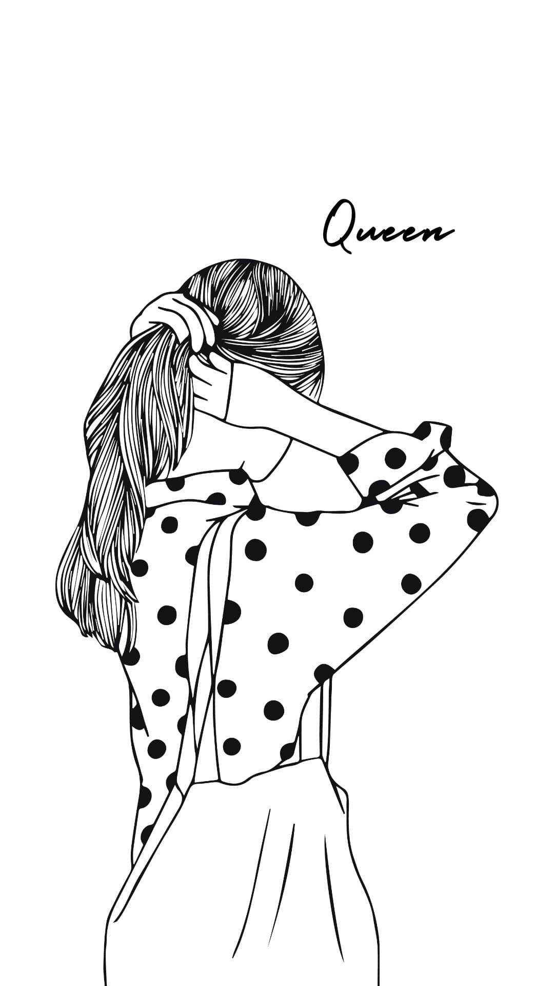 Cool Illustration IPhone Wallpaper For Girls Min